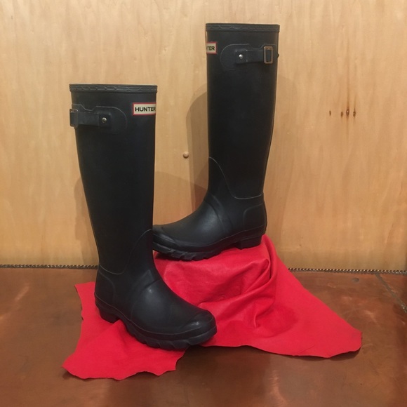 🌲VINTAGE ORIGINAL HUNTER TALL RAIN BOOTS🌲 - Picture 2 of 8